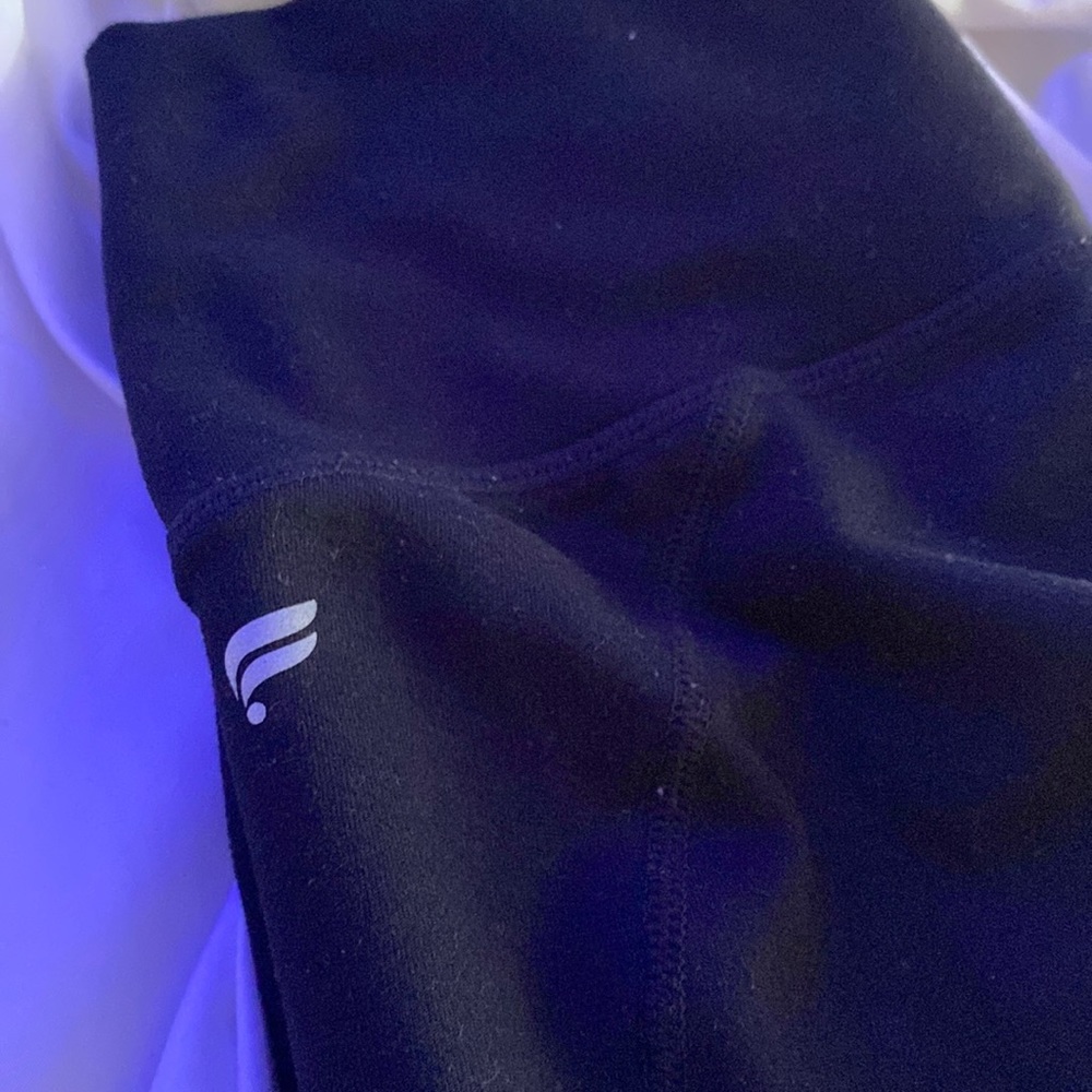 Black FABLETICS mesh striped leggings S